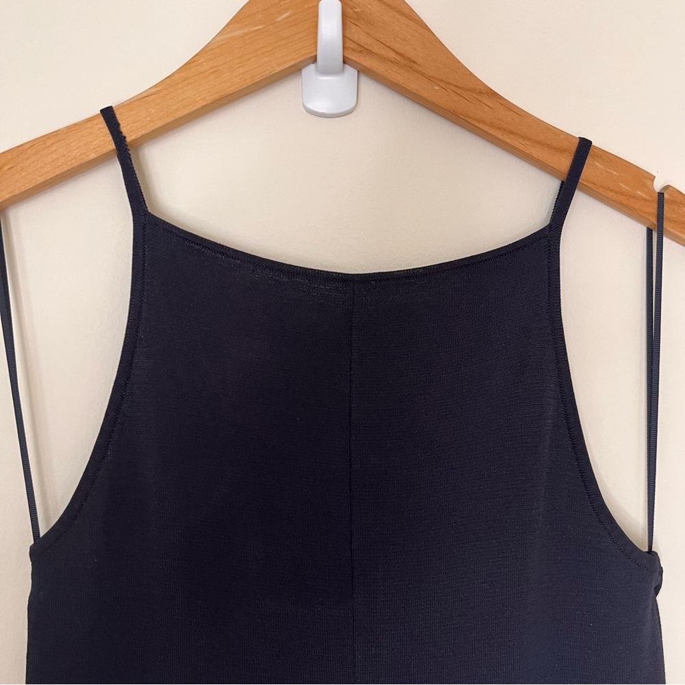 Zara Maxi Dress Size‎ Small Navy Sleeveless Classic Preppy - Picture 8 of 16
